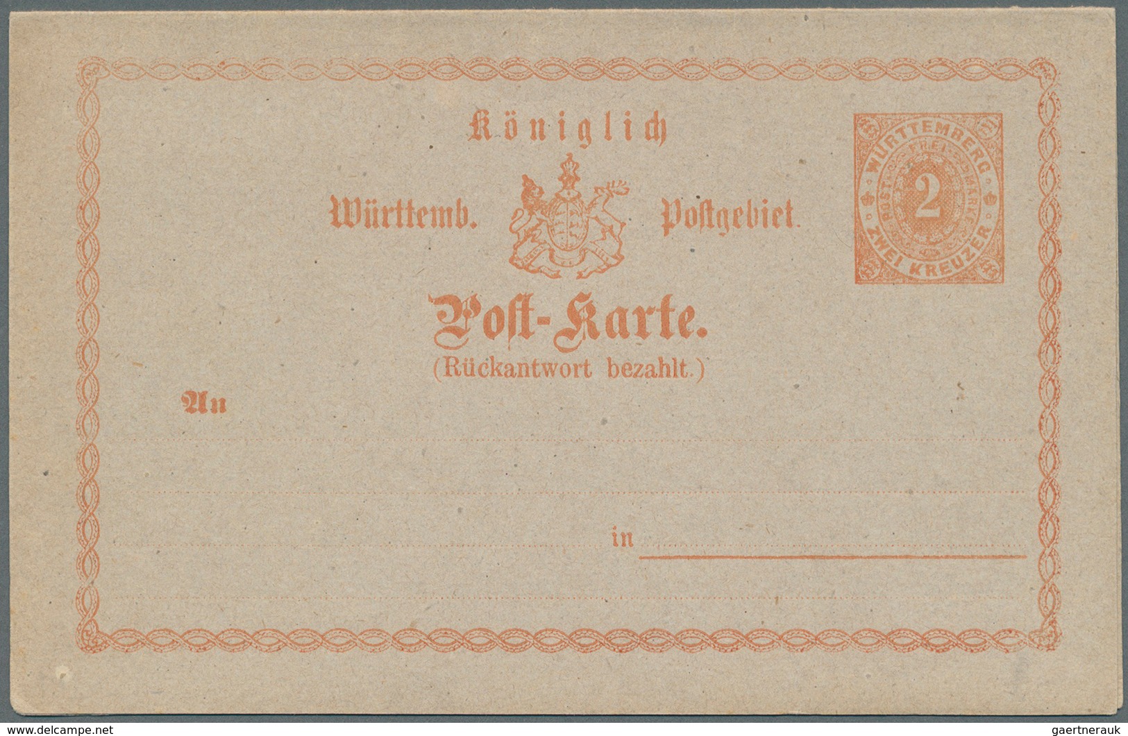 31369 Württemberg - Ganzsachen: 1867/1916, Sauberer Posten Von über 60 Ungebrauchten Ganzsachen In Frische - Andere & Zonder Classificatie