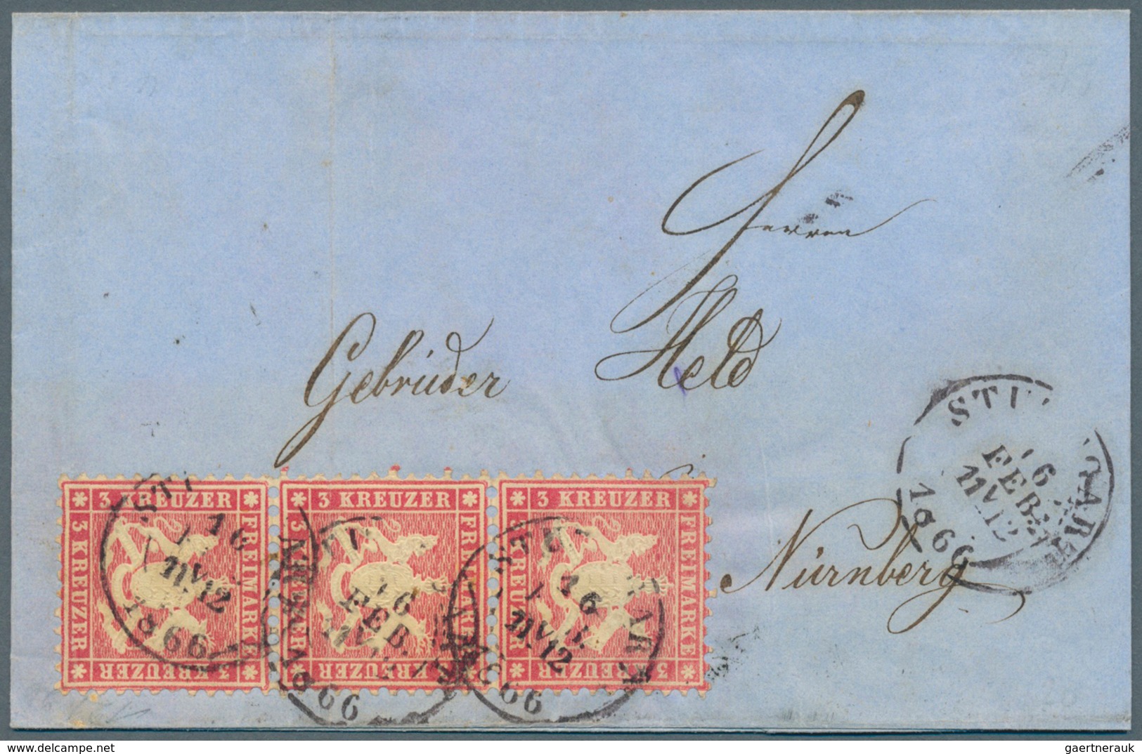 31376 Württemberg - Stempel: 1851/1874. Sehr umfangreiche STEMPELSAMMLUNG mit über 1.400 Stück (n.A.d.E.)