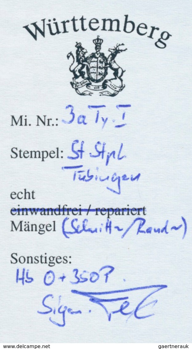 31376 Württemberg - Stempel: 1851/1874. Sehr umfangreiche STEMPELSAMMLUNG mit über 1.400 Stück (n.A.d.E.)