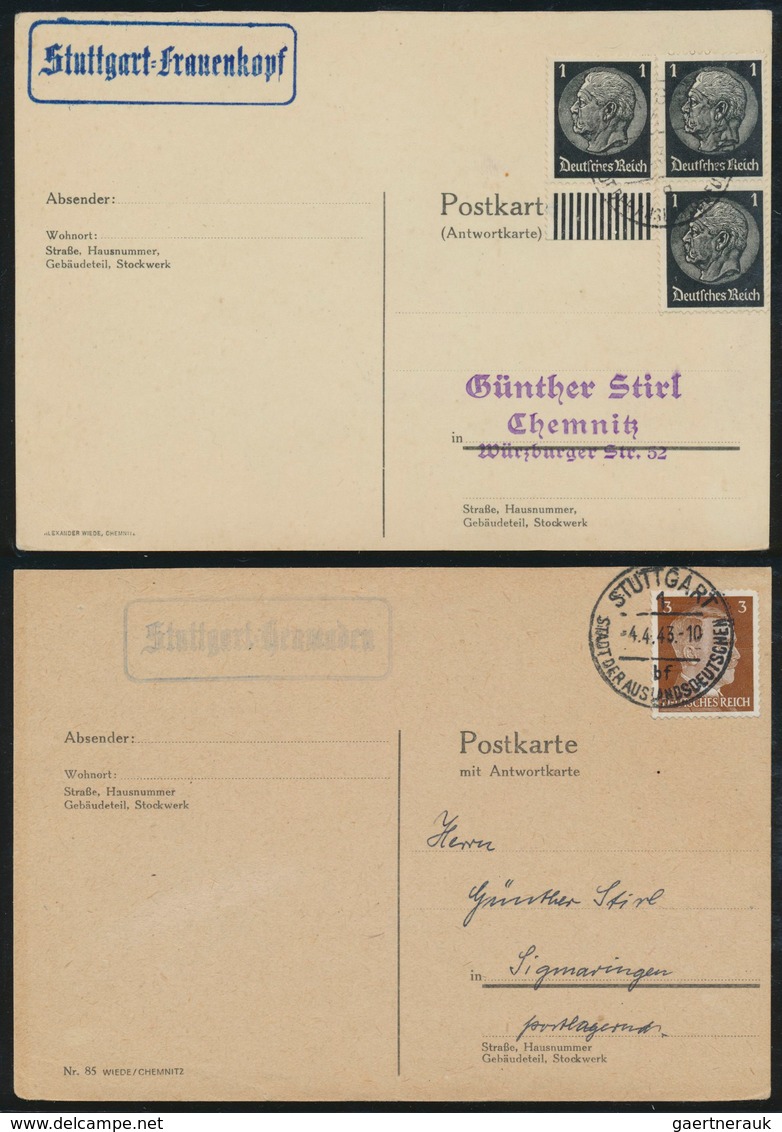 31380 Württemberg - Stempel: LANDPOST-STEMPEL: 1933/1945, Sammlung Von Ca. 20 Belegen Aus Dem Landpost-Ber - Sonstige & Ohne Zuordnung