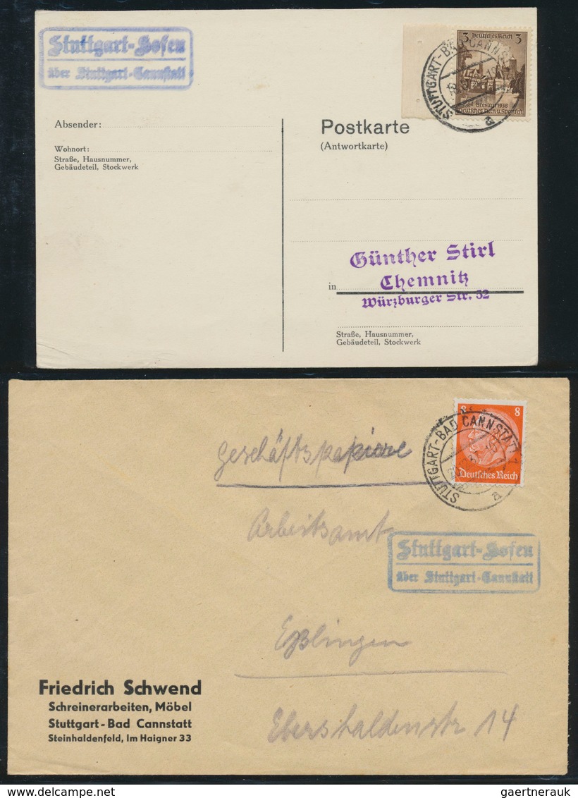 31380 Württemberg - Stempel: LANDPOST-STEMPEL: 1933/1945, Sammlung Von Ca. 20 Belegen Aus Dem Landpost-Ber - Sonstige & Ohne Zuordnung