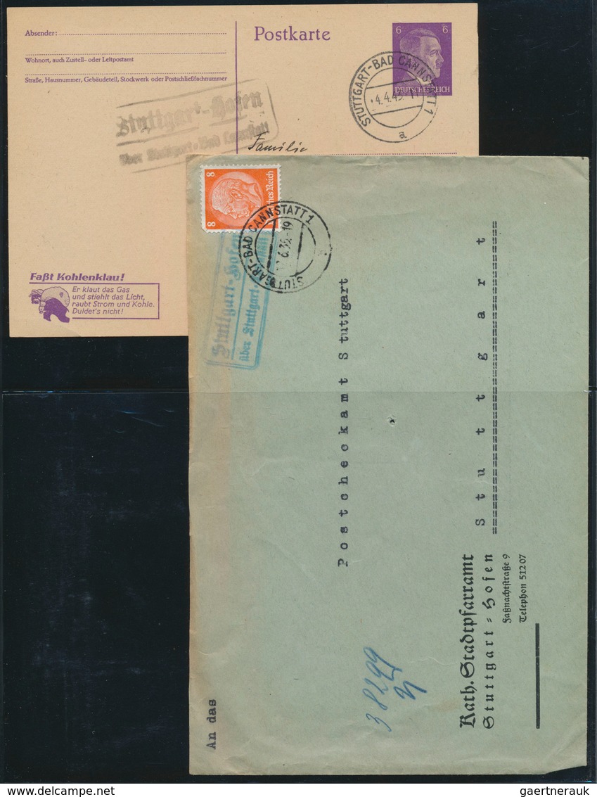 31380 Württemberg - Stempel: LANDPOST-STEMPEL: 1933/1945, Sammlung Von Ca. 20 Belegen Aus Dem Landpost-Ber - Sonstige & Ohne Zuordnung