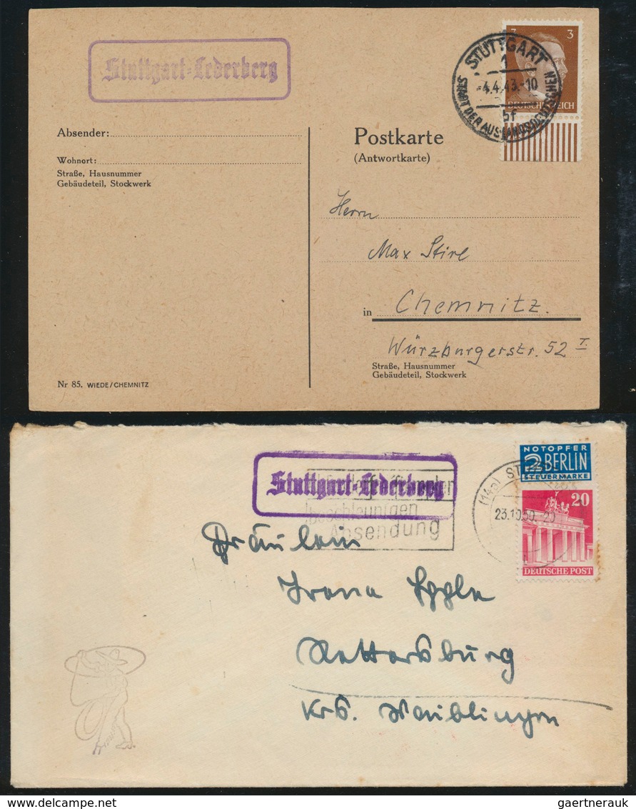 31380 Württemberg - Stempel: LANDPOST-STEMPEL: 1933/1945, Sammlung von ca. 20 Belegen aus dem Landpost-Ber