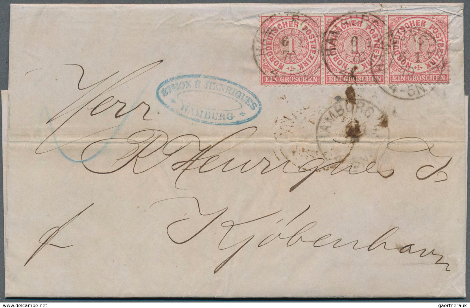 31386 Norddeutscher Bund - Marken und Briefe: 1868/1871, reichhaltige Sammlung mit besseren und guten Wert