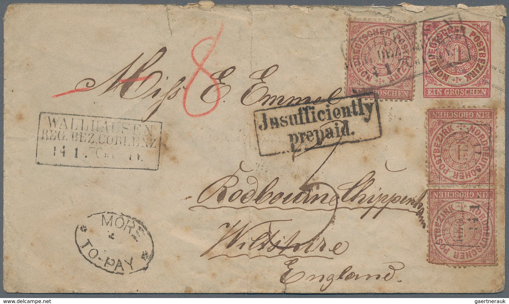 31393 Norddeutscher Bund - Ganzsachen: 1870 (ca.), Toller Posten Mit Rund 260 Ganzsachen, Fast Ausschließl - Sonstige & Ohne Zuordnung