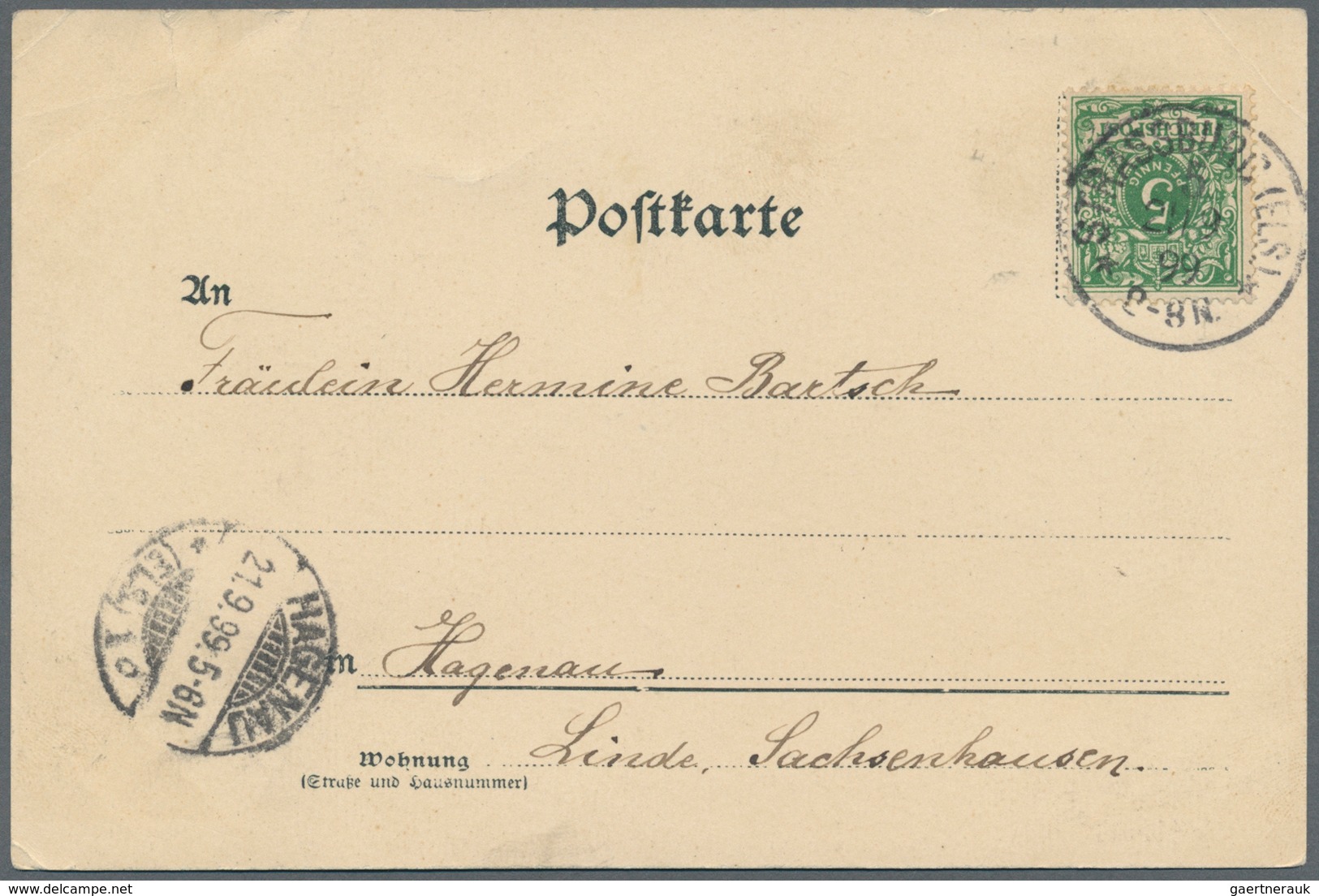 31397 Elsass-Lothringen - Marken Und Briefe: 1820/1945 Ca., Alter Sammlungsbestand Mit Briefen Ab Vorphila - Autres & Non Classés