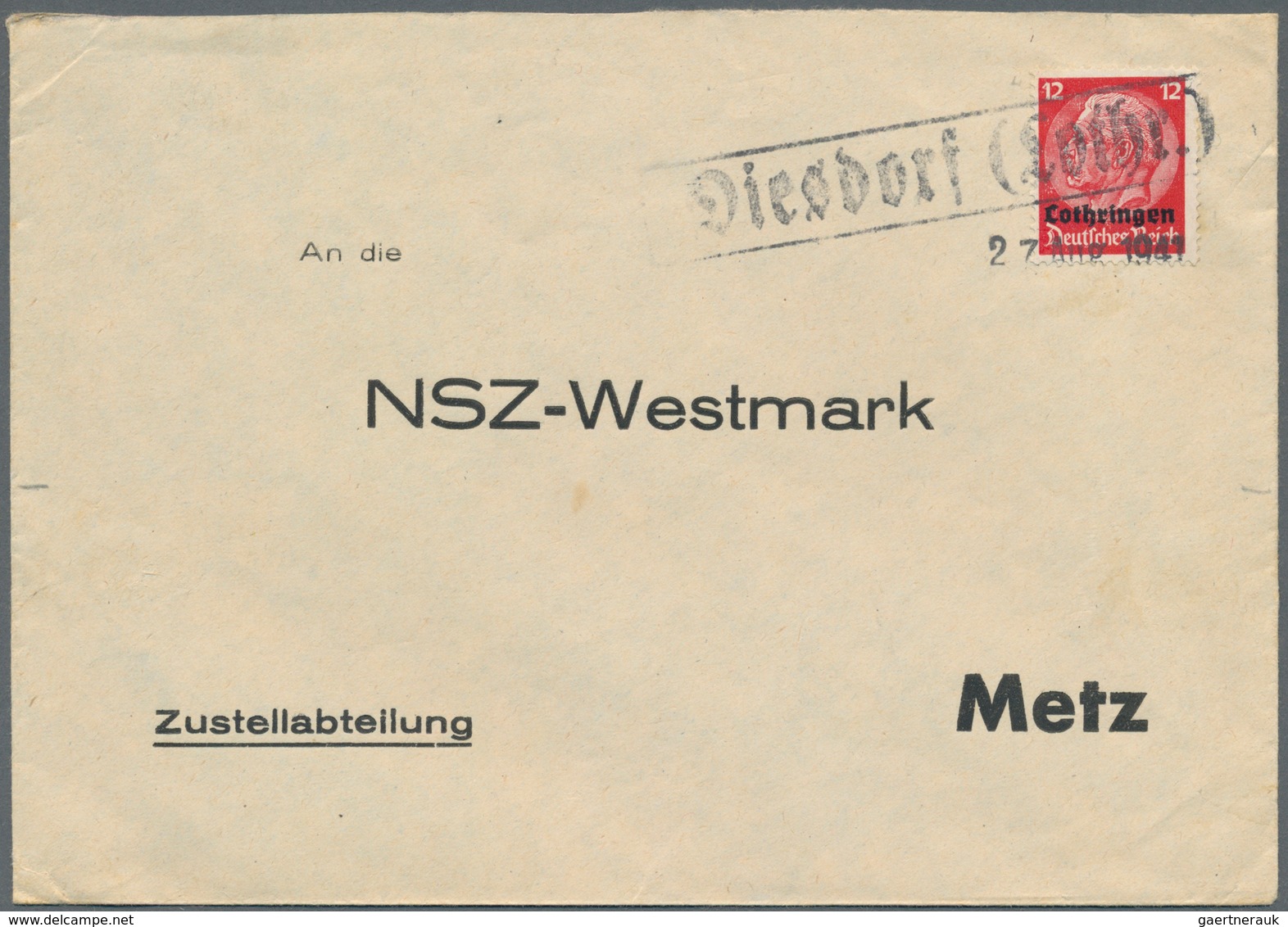 31397 Elsass-Lothringen - Marken Und Briefe: 1820/1945 Ca., Alter Sammlungsbestand Mit Briefen Ab Vorphila - Andere & Zonder Classificatie