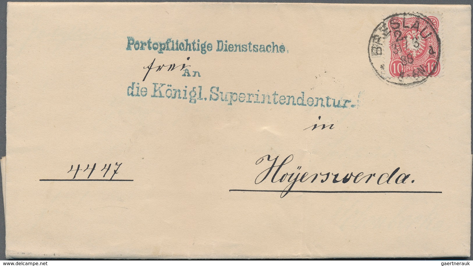 31406 Deutsches Reich: 1872 - 1918 (ca.), Interessante Partie Von Mehreren Hundert Belegen Von Brustschild - Verzamelingen