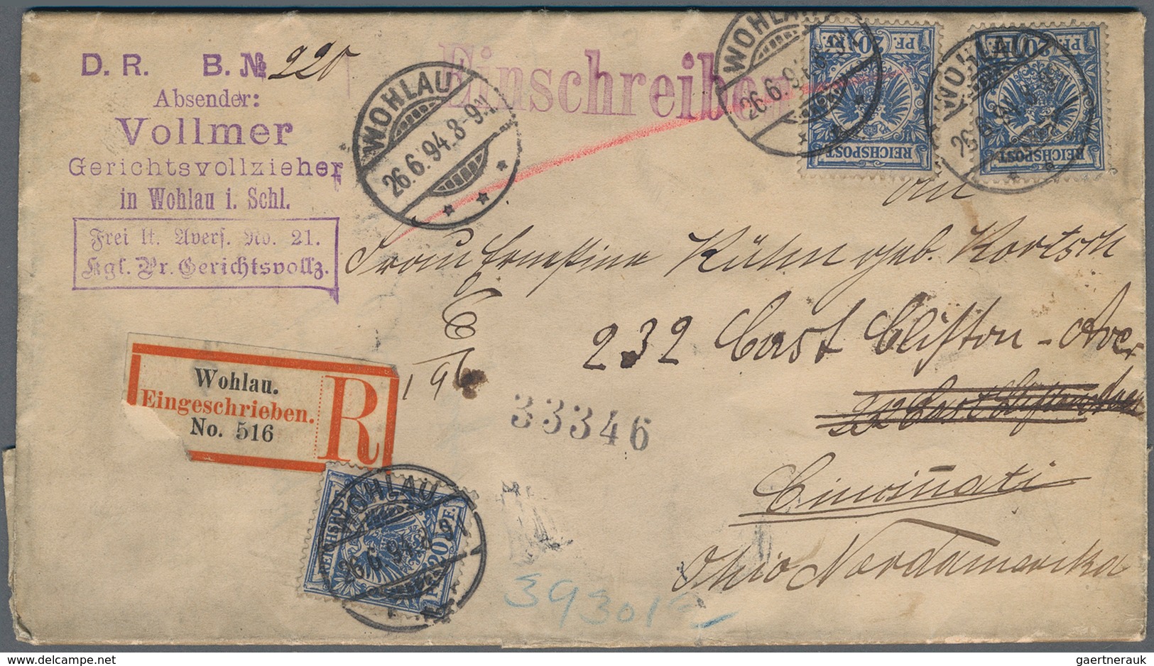 31410 Deutsches Reich: 1872/1900 (ca.), Schöner Posten Mit Ca. 130 Belegen, Ab Den Brustschilden Bis Hin Z - Verzamelingen