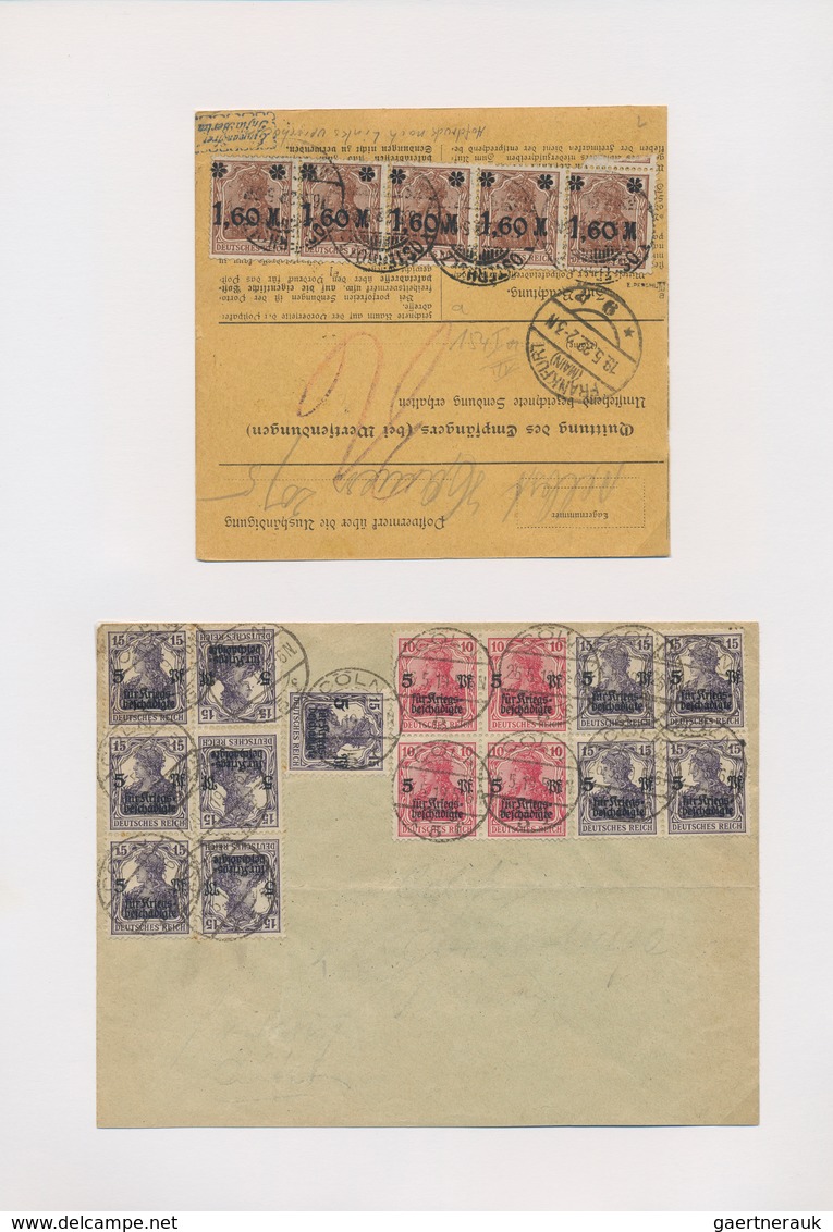 31424 Deutsches Reich: 1872/1945, Belege-Sammlung Ab Brustschilde Bis 3.Reich, Dabei Auch Bessere Frankatu - Verzamelingen