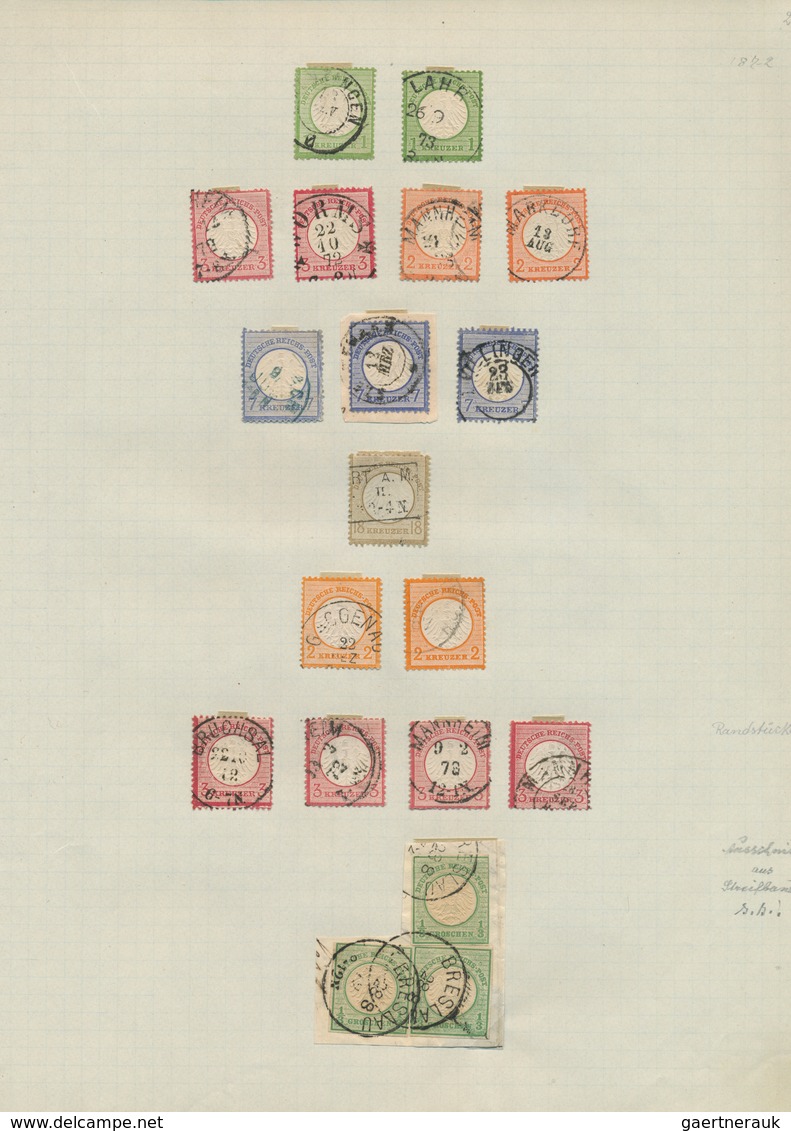 31433 Deutsches Reich: 1872/1945, Urige, Meist Gestempelte Sammlung In Einer Alten Kladde, Ab Einem Sehr G - Verzamelingen