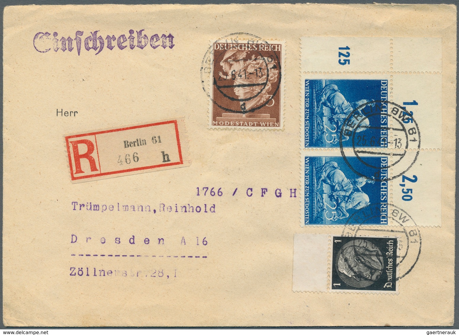 31437 Deutsches Reich: 1872-1942, Partie mit rund 260 Briefen, Karten, Ganzsachen und Belegen, dabei viel