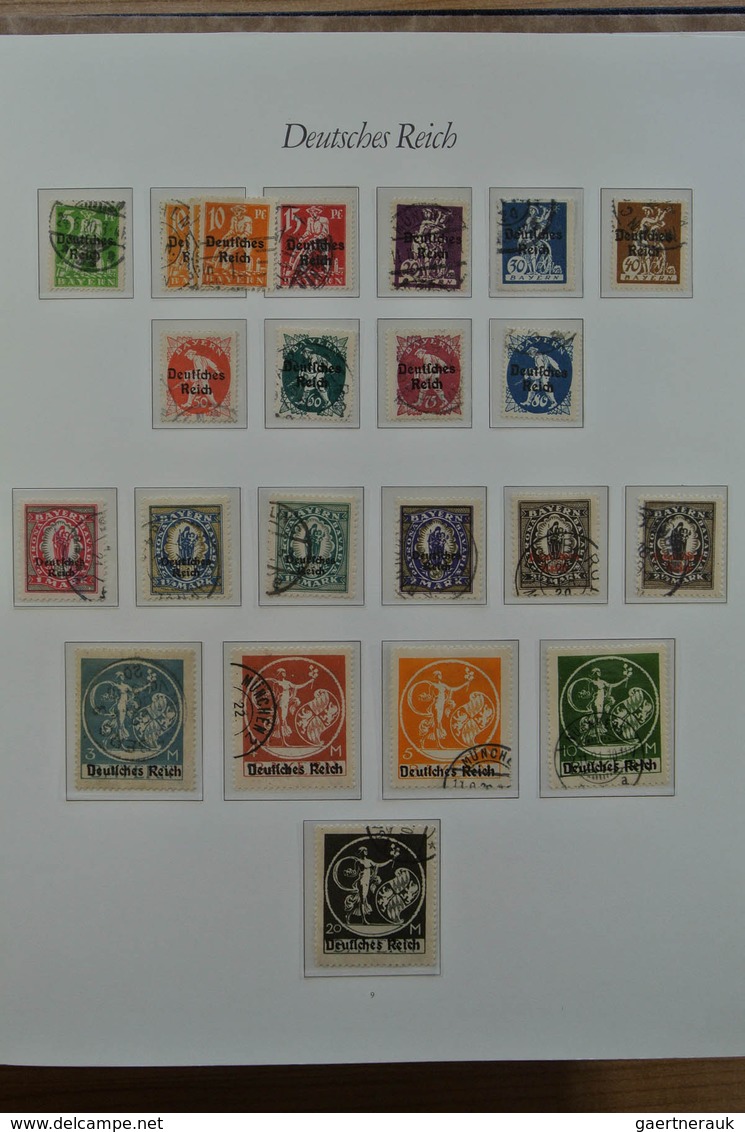 31442 Deutsches Reich: 1872-1945. Gut Gefüllte überwiegend Gestempelte Deutsche Reich Sammlung In 2 Borek - Verzamelingen