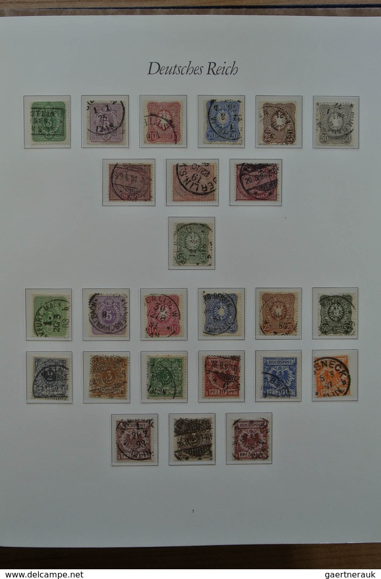 31442 Deutsches Reich: 1872-1945. Gut gefüllte überwiegend gestempelte Deutsche Reich Sammlung in 2 Borek