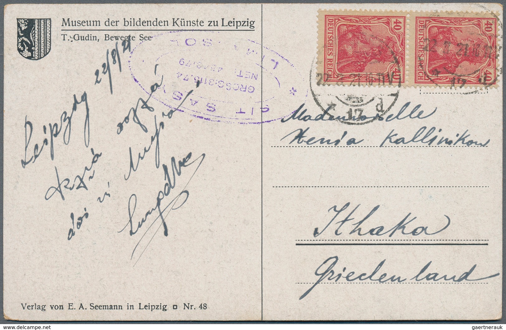 31444 Deutsches Reich: 1873/1944, Partie Von Ca. 120 Briefen/Karten/Ganzsachen, Teils Bedarfsspuren, Alles - Verzamelingen