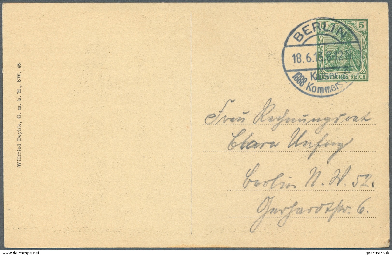 31445 Deutsches Reich: 1874/1921, vielseitige Partie von ca. 115 Briefen, Karten und Ganzsachen, teils Bed