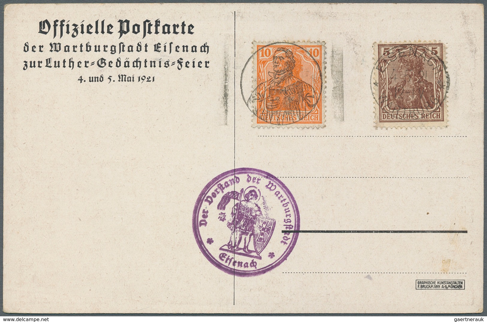 31445 Deutsches Reich: 1874/1921, vielseitige Partie von ca. 115 Briefen, Karten und Ganzsachen, teils Bed