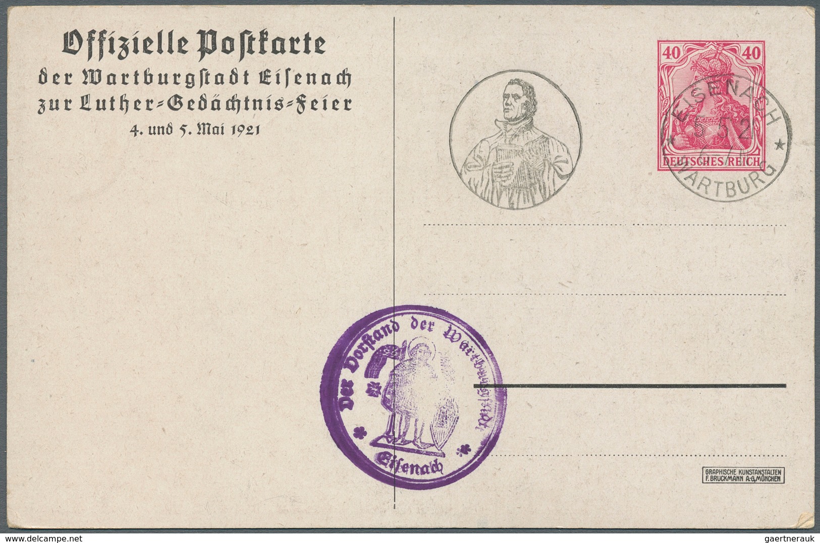 31445 Deutsches Reich: 1874/1921, vielseitige Partie von ca. 115 Briefen, Karten und Ganzsachen, teils Bed