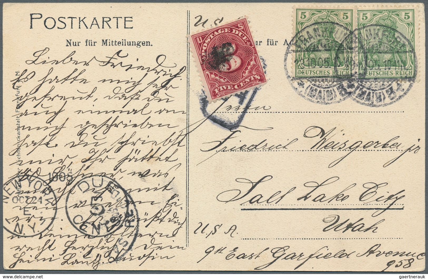 31445 Deutsches Reich: 1874/1921, vielseitige Partie von ca. 115 Briefen, Karten und Ganzsachen, teils Bed