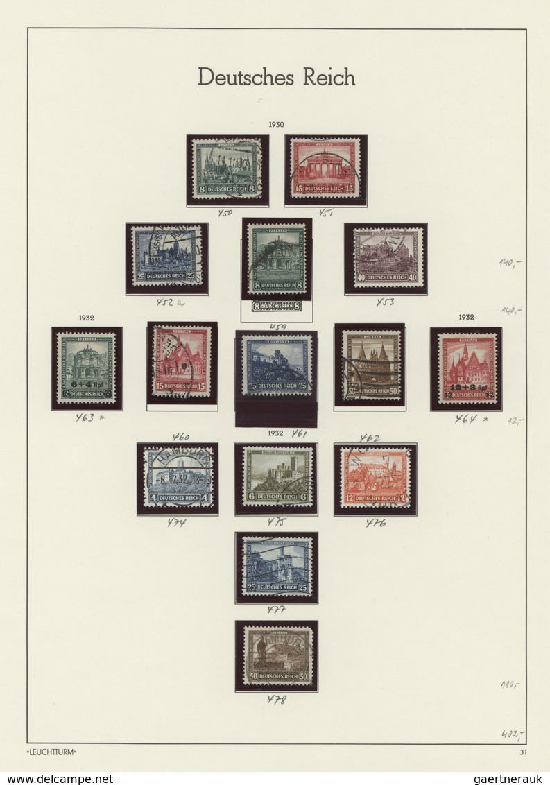31513 Deutsches Reich - Brustschild: 1872/1945, Gemischt Geführte Sammlung Im Leuchtturm-Vordruckalbum, Du - Ungebraucht