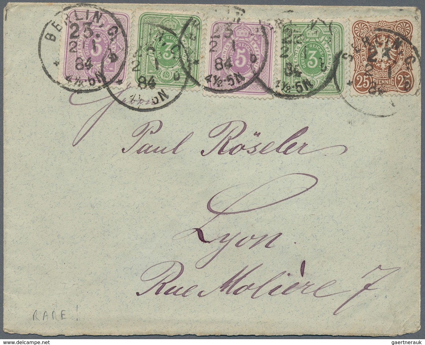 31531 Deutsches Reich - Pfennige: 1875/1890 (ca.), Gehaltvoller Posten Mit Rund 150 Belegen Der Ausgaben " - Briefe U. Dokumente