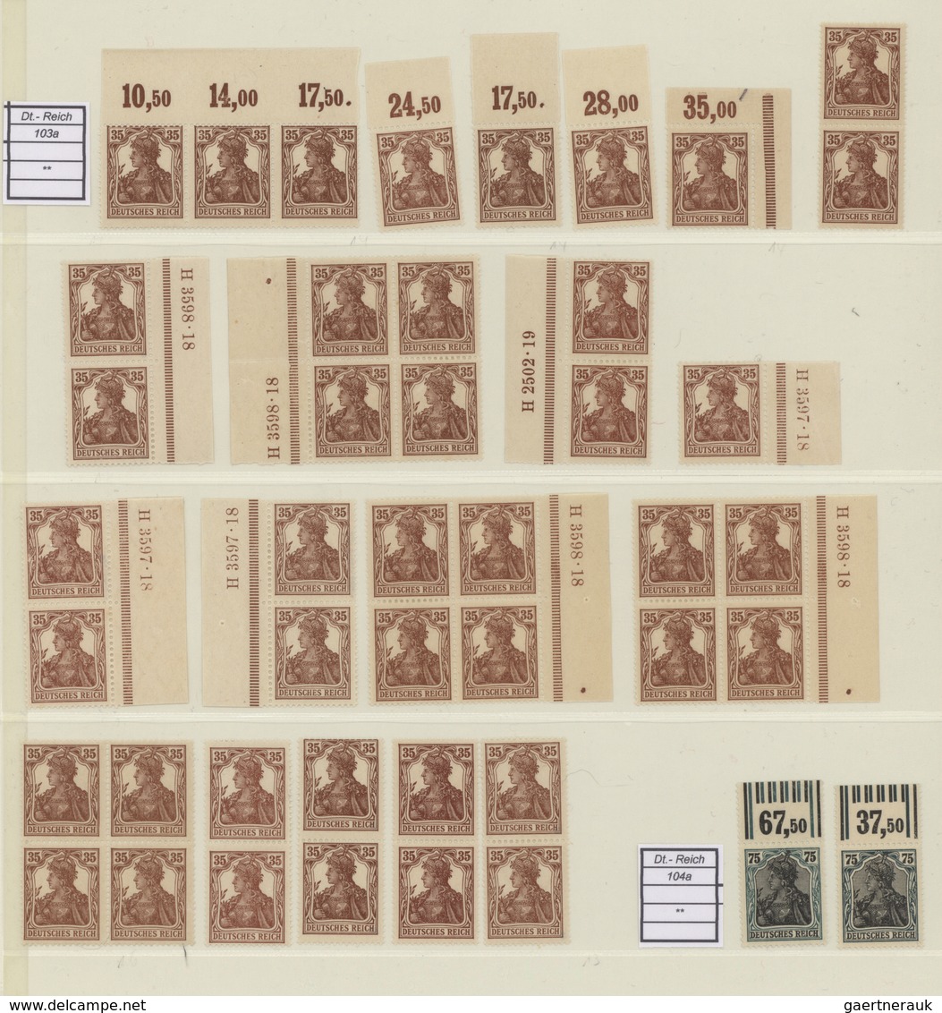 31555 Deutsches Reich - Inflation: 1919/1923, Großartige Spezialsammlung In Vier Lindner-Ringbindern Saube - Brieven En Documenten