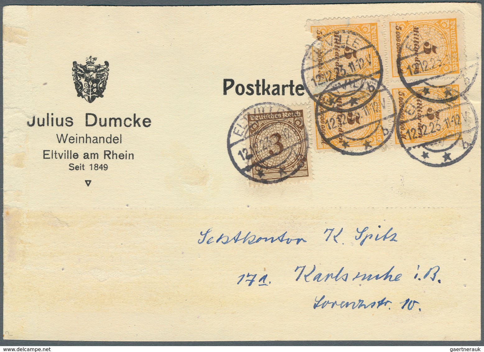 31557 Deutsches Reich - Inflation: 1919/1923, Partie Von über 40 Briefen Und Karten, Teils Bedarfsspuren, - Brieven En Documenten