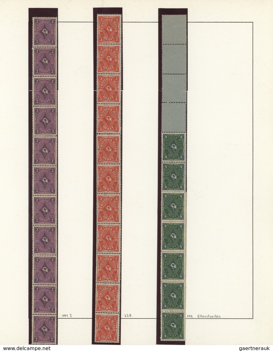 31570 Deutsches Reich - Inflation: 1920/23, meist postfrische Spezialsammlung in 4 Ringbindern mit zahlrei