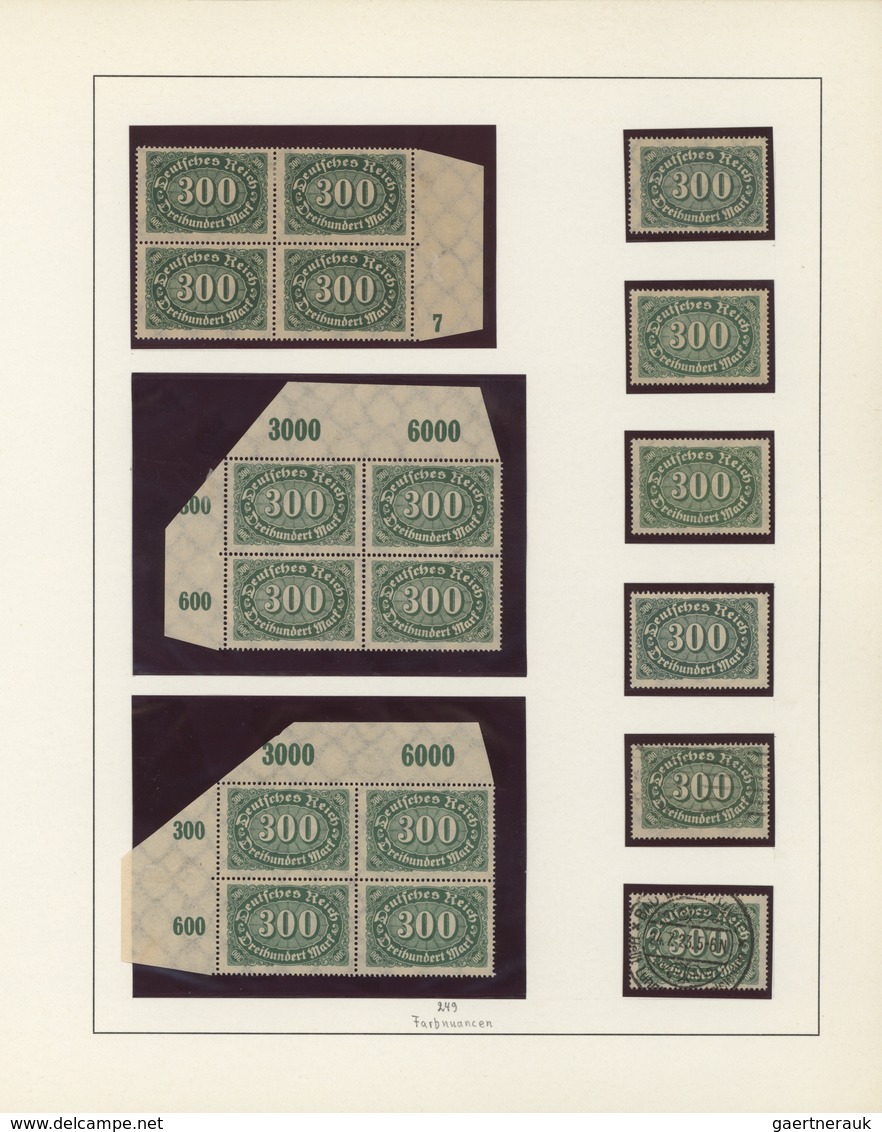 31570 Deutsches Reich - Inflation: 1920/23, meist postfrische Spezialsammlung in 4 Ringbindern mit zahlrei