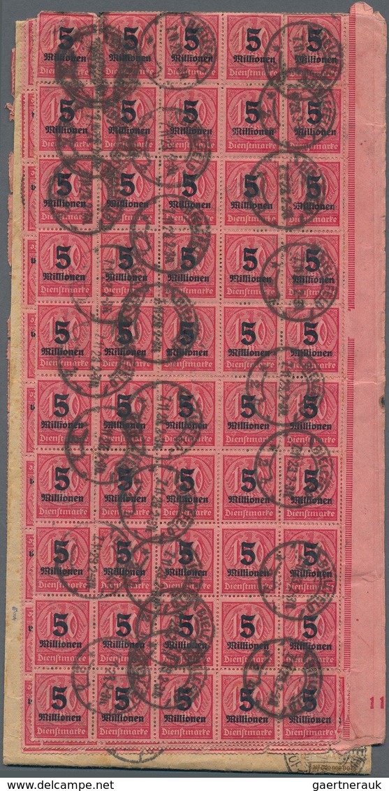 31572 Deutsches Reich - Inflation: 1921/1923, Lot Von 16 Briefen Und Karten, Dabei (Teil-)Barfrankatur, Fr - Brieven En Documenten