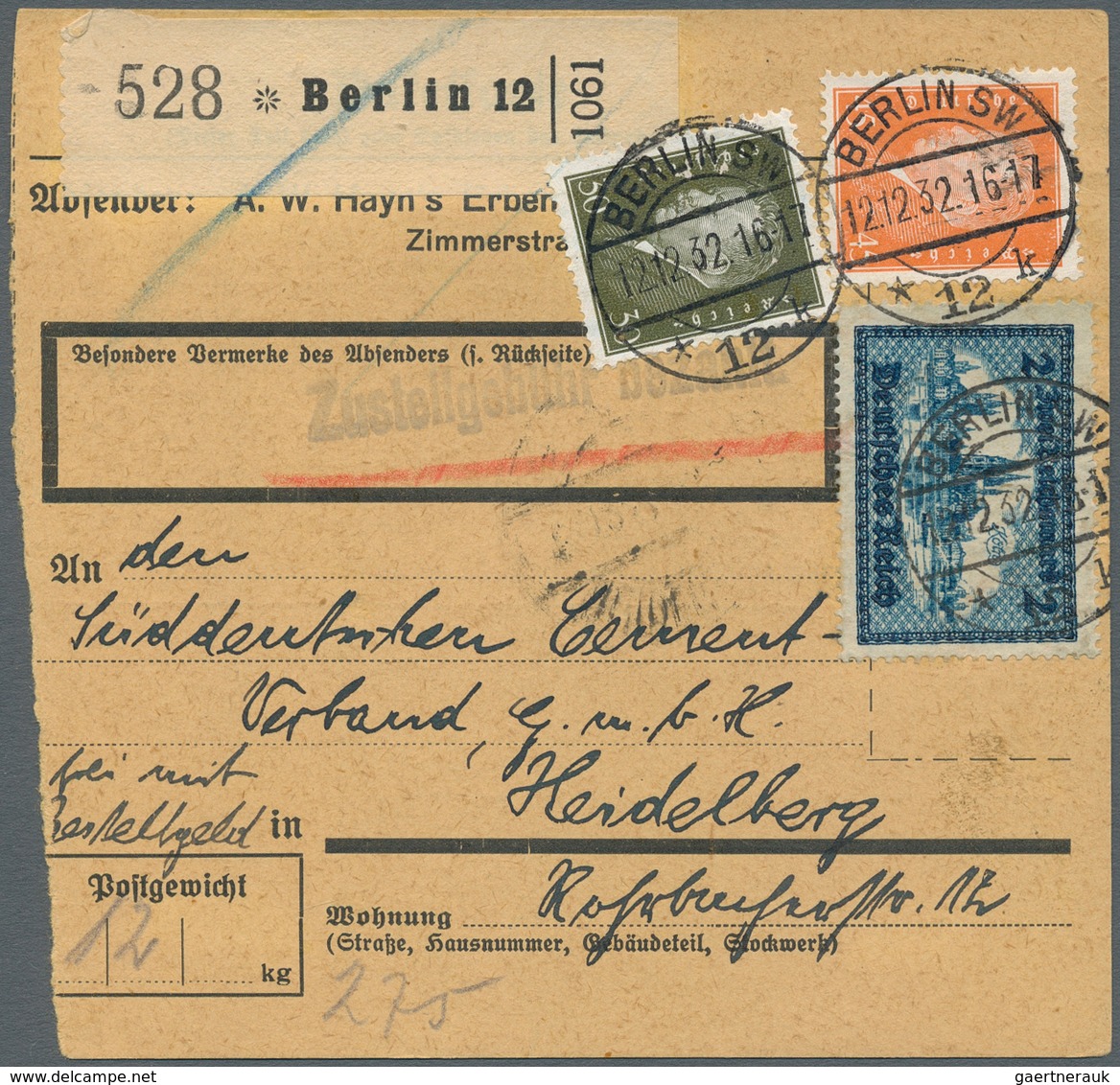 31592 Deutsches Reich - Weimar: 1924/1933, Partie Von Ca. 65 Briefen, Karten Und Gebrauchten Ganzsachen, D - Ongebruikt