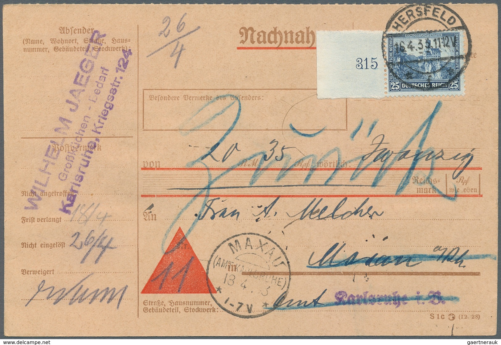 31592 Deutsches Reich - Weimar: 1924/1933, Partie von ca. 65 Briefen, Karten und gebrauchten Ganzsachen, d