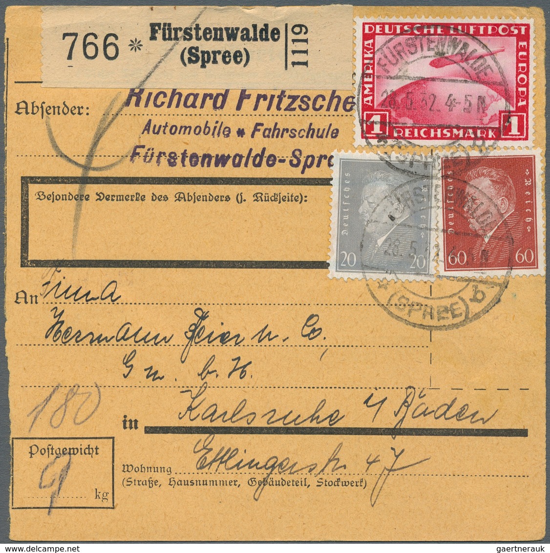31592 Deutsches Reich - Weimar: 1924/1933, Partie von ca. 65 Briefen, Karten und gebrauchten Ganzsachen, d