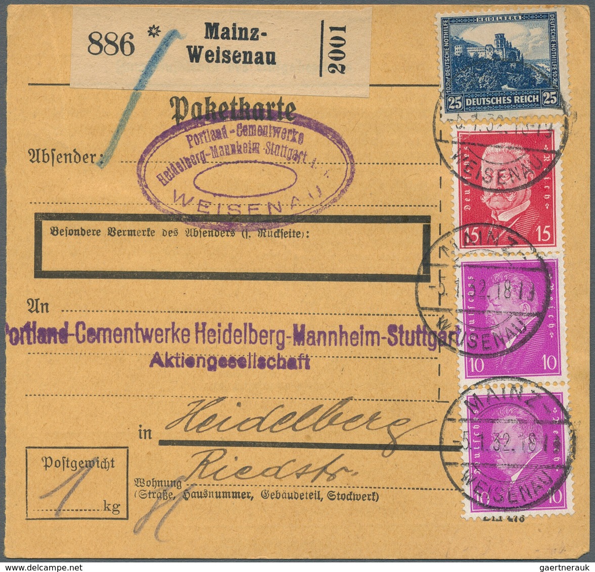 31592 Deutsches Reich - Weimar: 1924/1933, Partie von ca. 65 Briefen, Karten und gebrauchten Ganzsachen, d