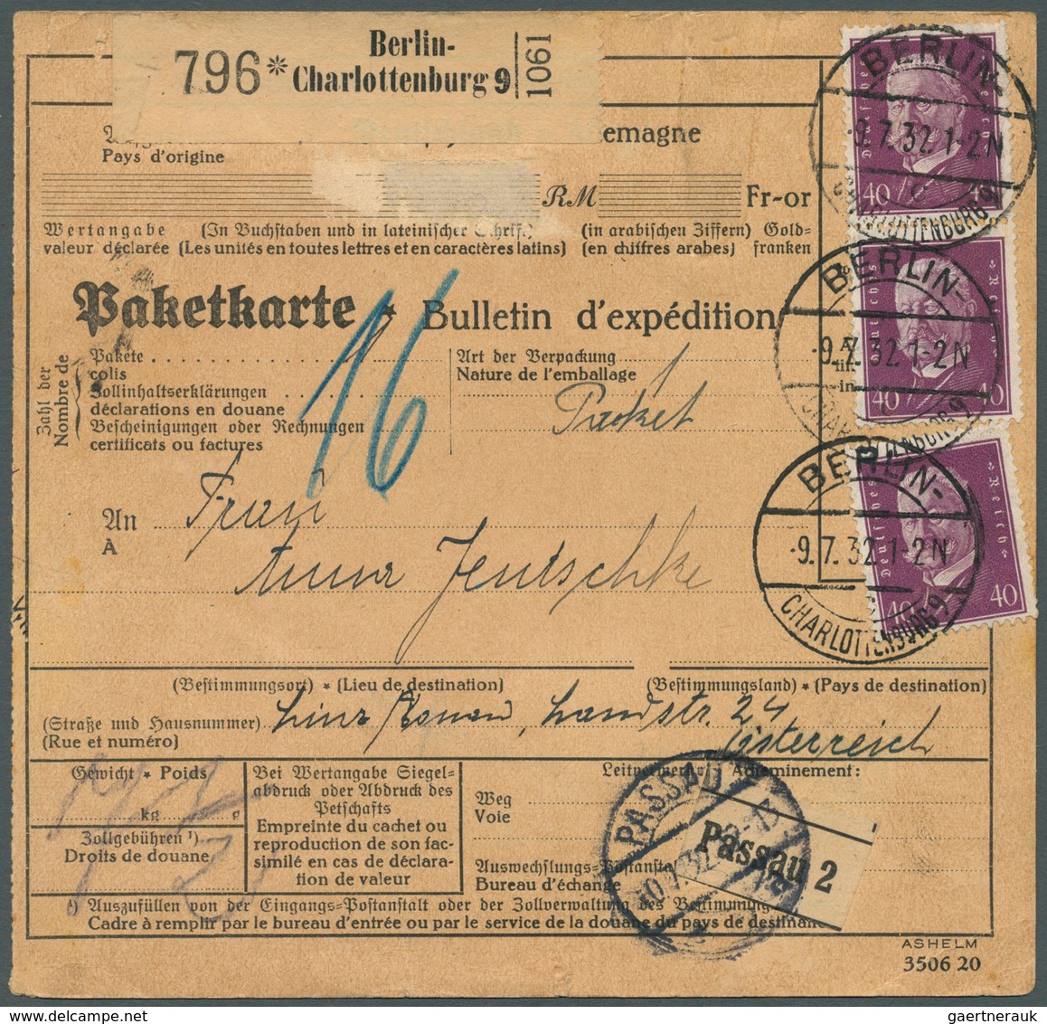 31595 Deutsches Reich - Weimar: 1927/1934, Reichhaltiger Und Vielfältiger Bestand Von Etlichen Hundert Bri - Ungebraucht