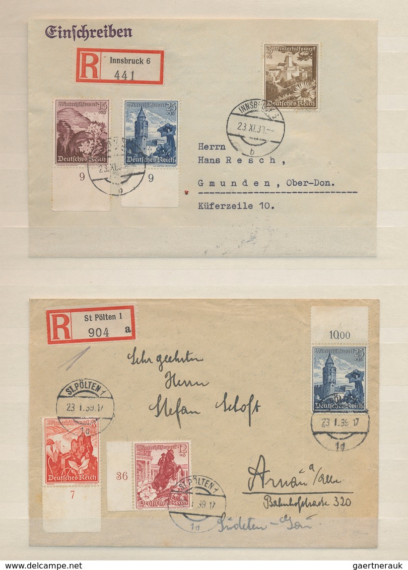 31599 Deutsches Reich - 3. Reich: 1915-1945 Ca.: Kollektion Von 75 Briefen, Postkarten, Ansichts- Und Prop - Ungebraucht