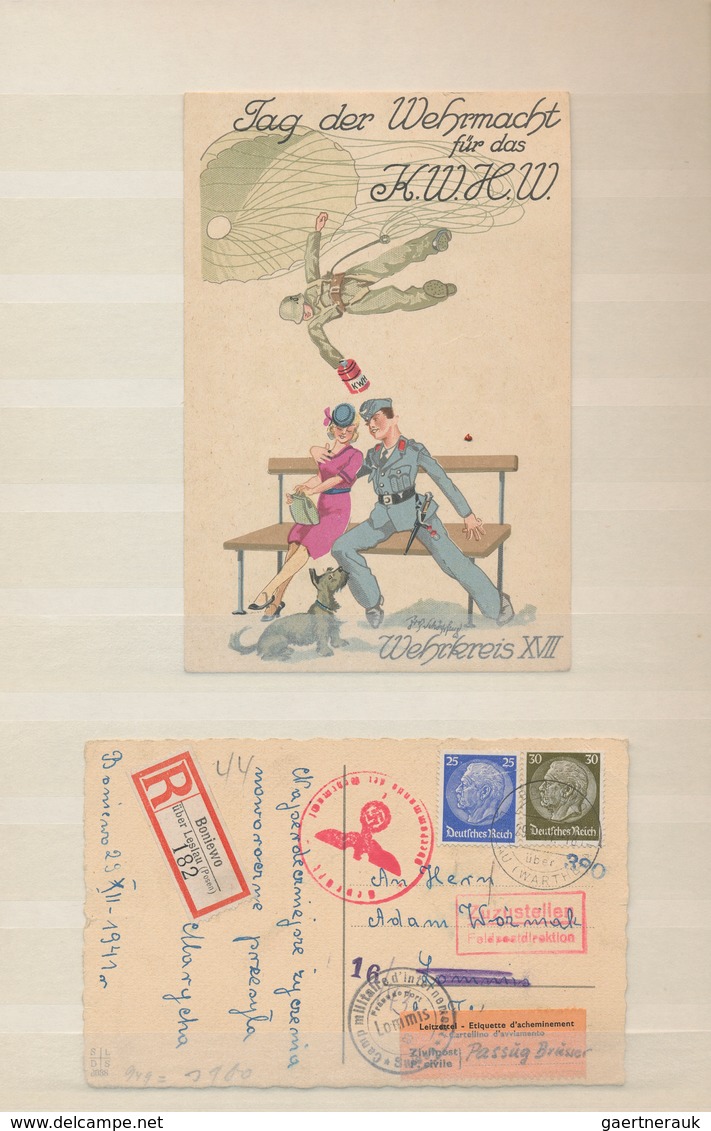 31599 Deutsches Reich - 3. Reich: 1915-1945 Ca.: Kollektion Von 75 Briefen, Postkarten, Ansichts- Und Prop - Ungebraucht