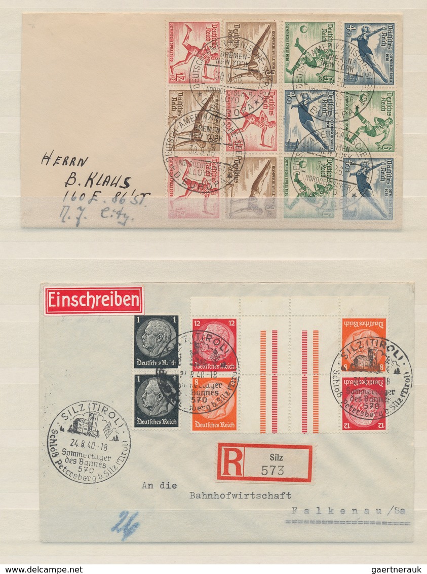 31599 Deutsches Reich - 3. Reich: 1915-1945 Ca.: Kollektion Von 75 Briefen, Postkarten, Ansichts- Und Prop - Ungebraucht