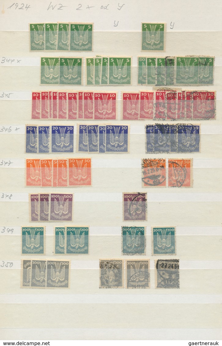 31601 Deutsches Reich - 3. Reich: 1923 - 45, Umfangreicher Lagerbestand Weimar Ab Hochinflation In 4 Dicke - Unused Stamps