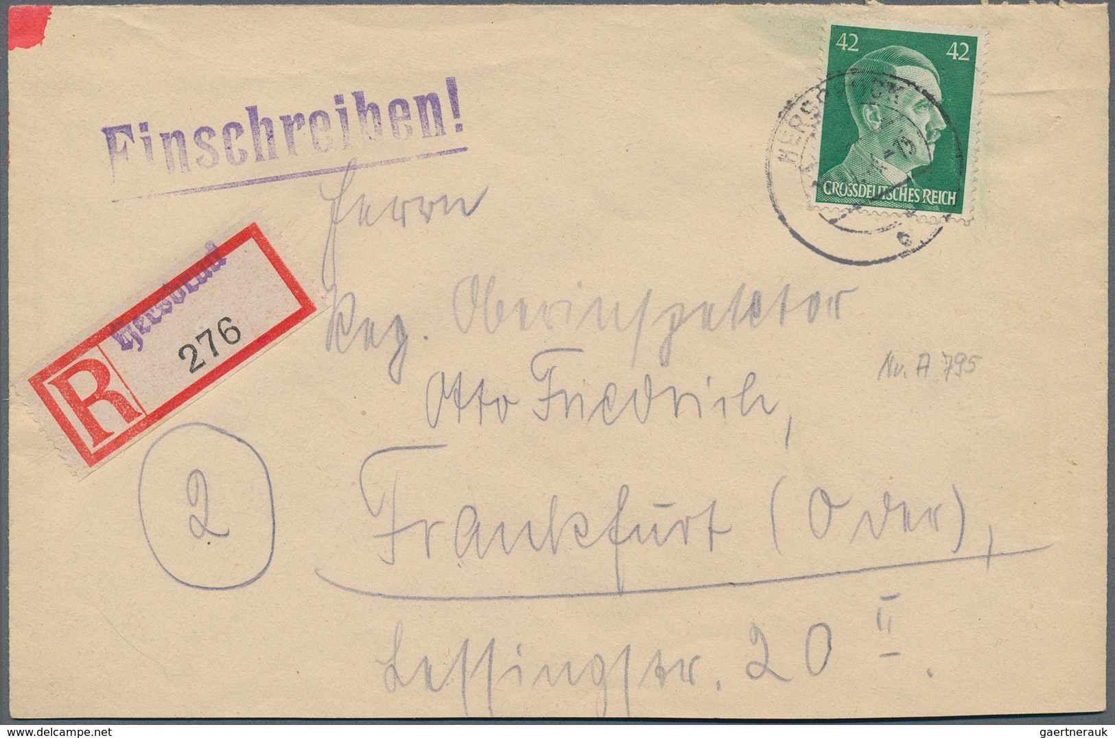 31607 Deutsches Reich - 3. Reich: 1933/1945, Brief- Und Ganzsachenposten Mit über 200 Belegen Dabei Häufig - Ungebraucht