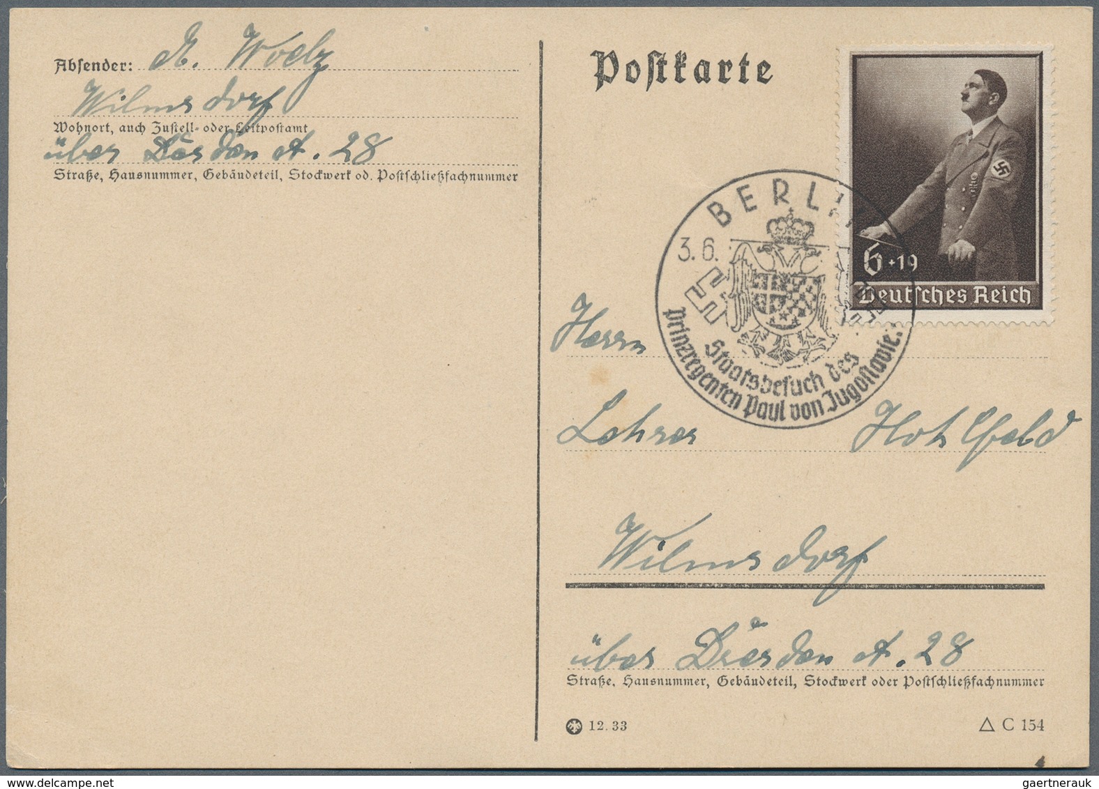 31607 Deutsches Reich - 3. Reich: 1933/1945, Brief- Und Ganzsachenposten Mit über 200 Belegen Dabei Häufig - Ungebraucht