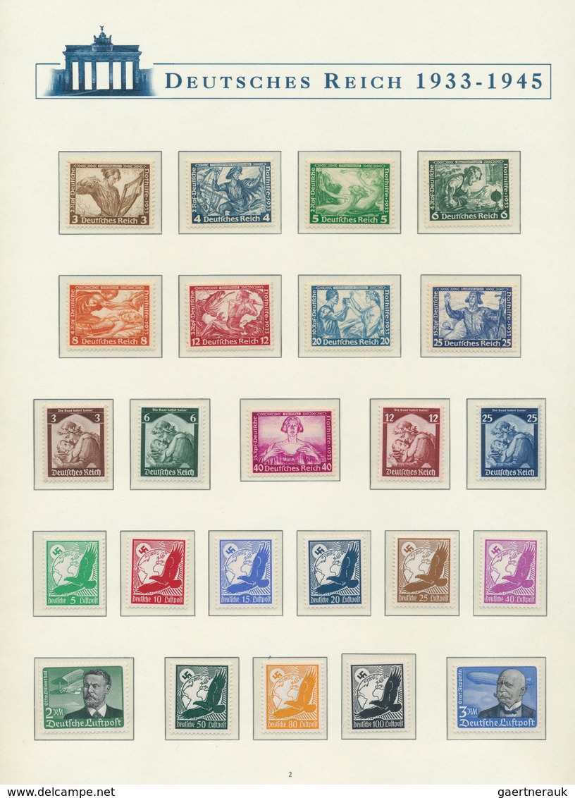 31608 Deutsches Reich - 3. Reich: 1933/1945, Die Briefmarken Des Deutschen Reiches In Einem Vordruckalbum - Ongebruikt