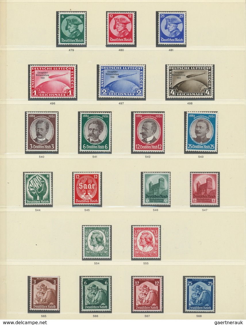 31609 Deutsches Reich - 3. Reich: 1933/1945, Die Briefmarken Des Deutschen Reiches In Einem Vordruckalbum - Ungebraucht