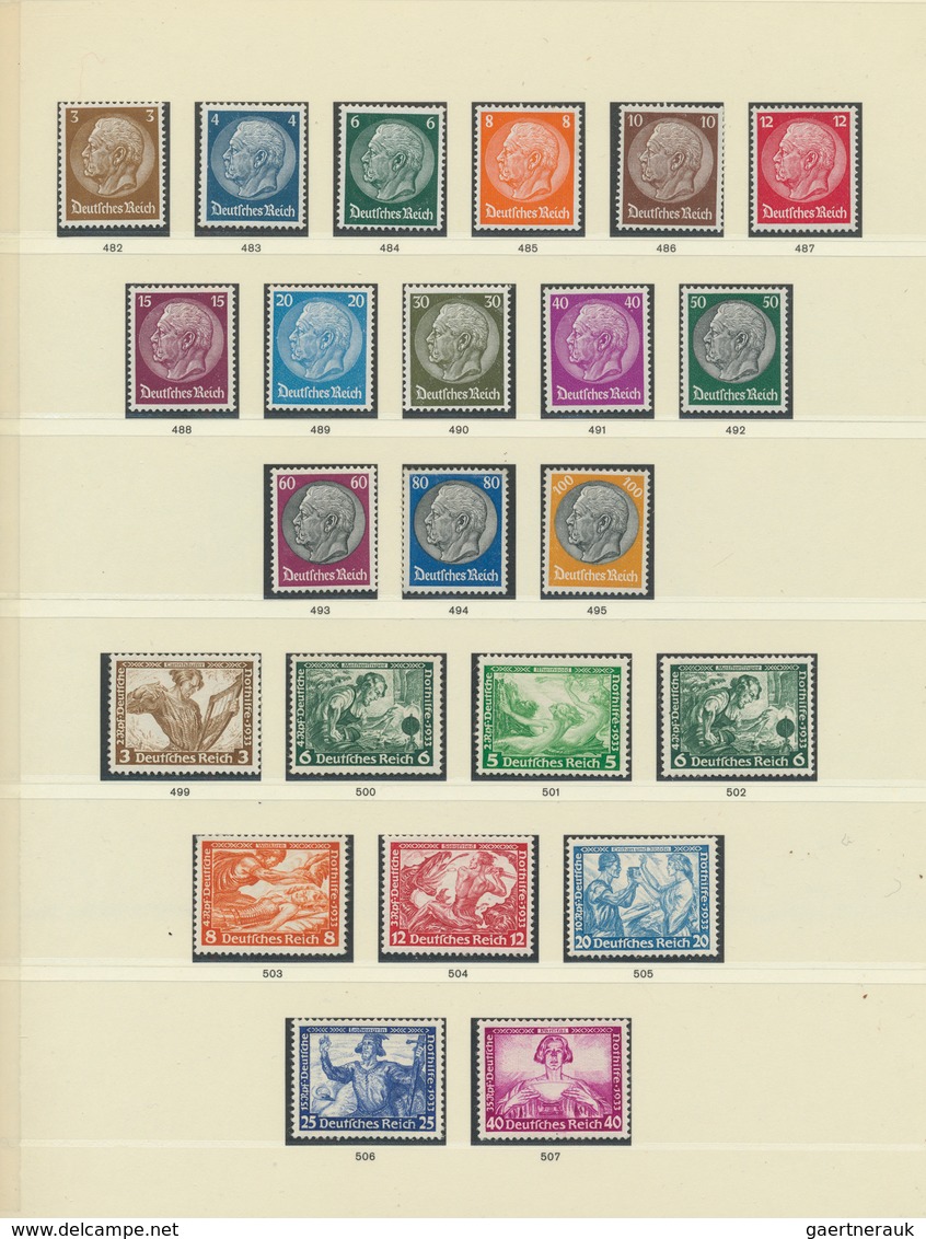 31609 Deutsches Reich - 3. Reich: 1933/1945, Die Briefmarken Des Deutschen Reiches In Einem Vordruckalbum - Ungebraucht