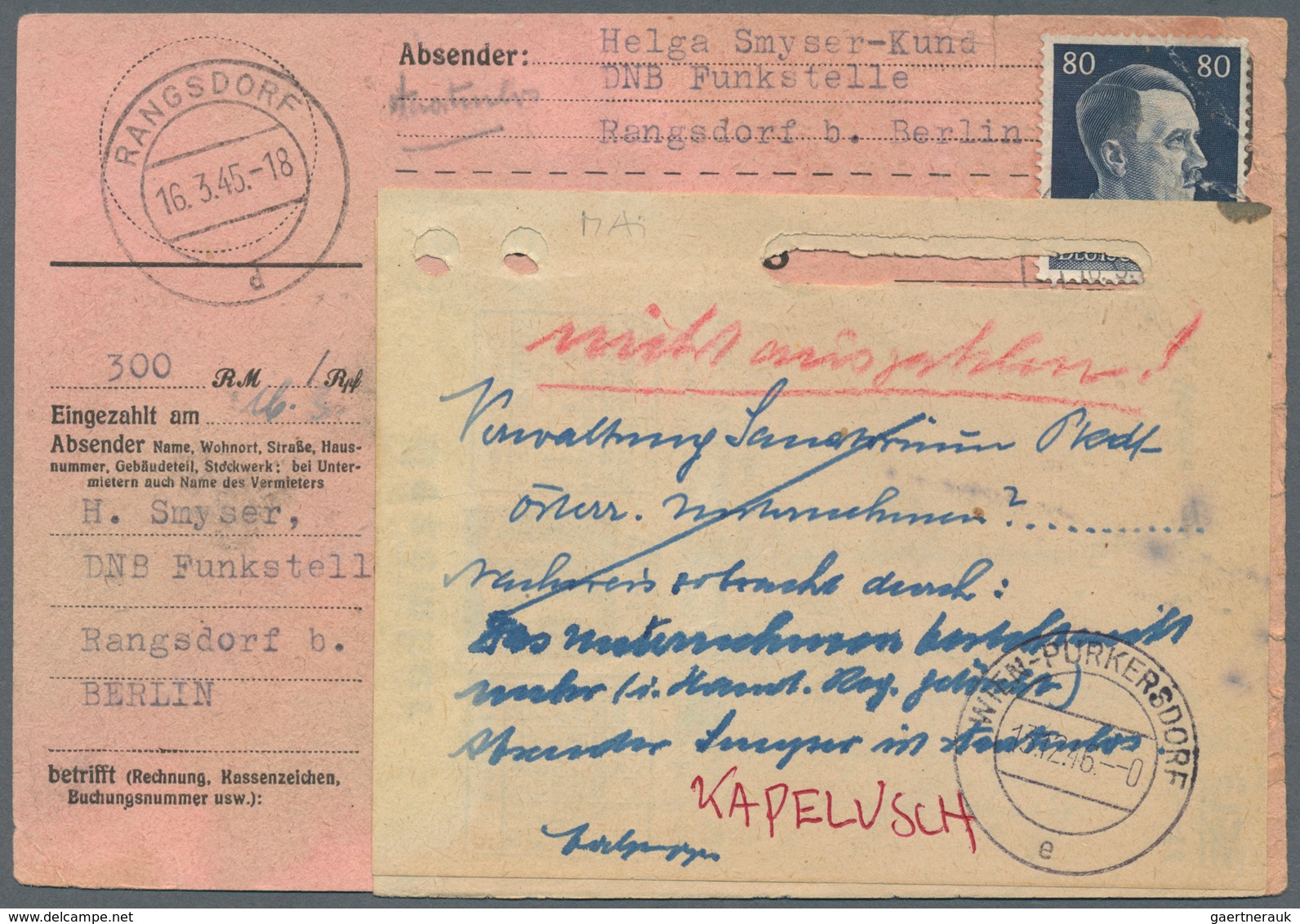 31610 Deutsches Reich - 3. Reich: 1933/1945, Hindenburg Wz. Waffeln und Hakenkreuz und Hitler Dauerserienf