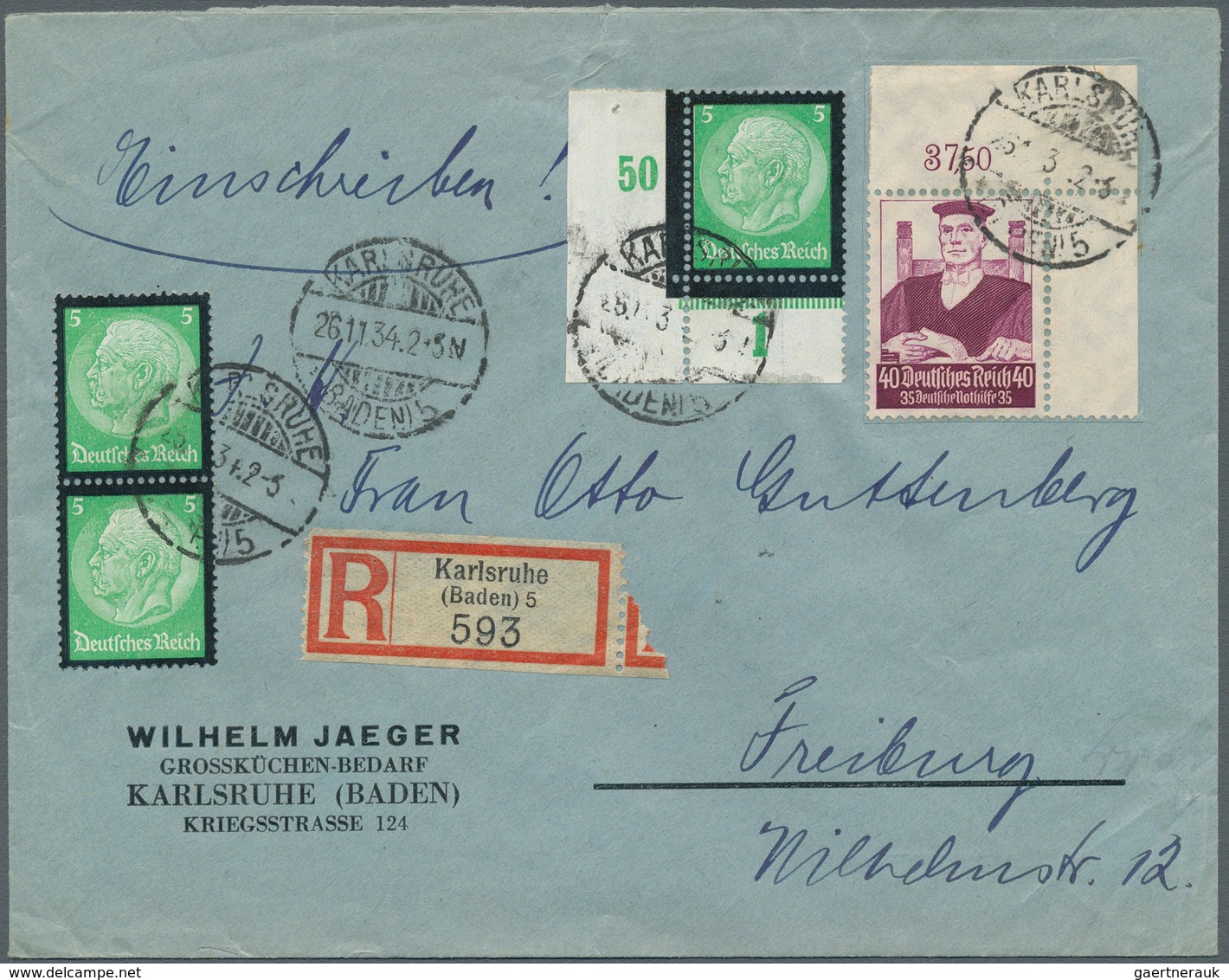 31620 Deutsches Reich - 3. Reich: 1933/1945, vielseitige Partie von ca. 250 Briefen, Karten und Ganzsachen