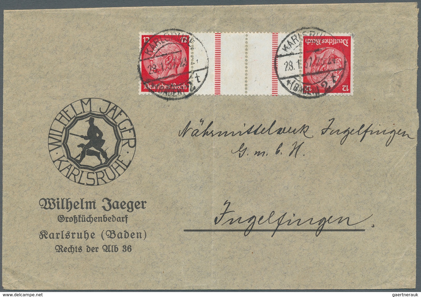 31620 Deutsches Reich - 3. Reich: 1933/1945, vielseitige Partie von ca. 250 Briefen, Karten und Ganzsachen