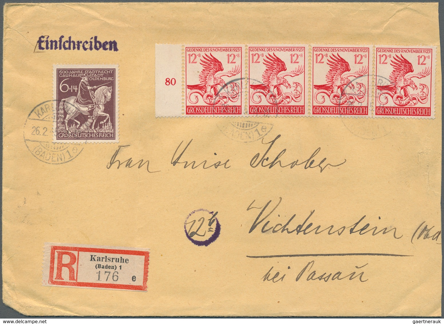 31620 Deutsches Reich - 3. Reich: 1933/1945, vielseitige Partie von ca. 250 Briefen, Karten und Ganzsachen