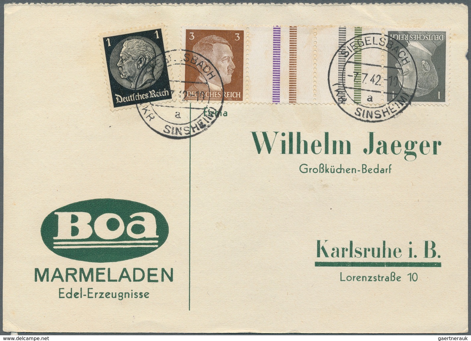 31620 Deutsches Reich - 3. Reich: 1933/1945, vielseitige Partie von ca. 250 Briefen, Karten und Ganzsachen