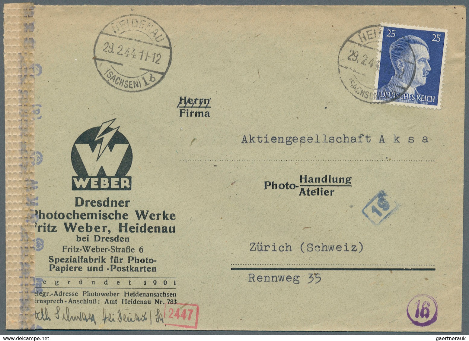 31624 Deutsches Reich - 3. Reich: 1933/1944, Engros-Posten Von Portogerechten EF Bzw. Einmal MeF: MiNr. 47 - Ungebraucht